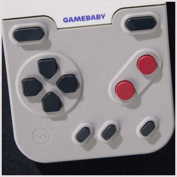 GAMEBABY cover med controller til iPhone 17 Pro Max grå