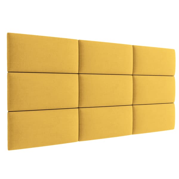 Polstret panel 30x20 Mono 236 (Gul)