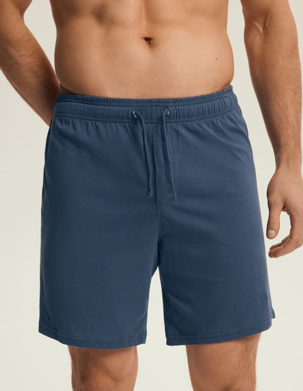 Mode Henderson Herrpyjamasshorts 2-pack | Marinblå, Blå L