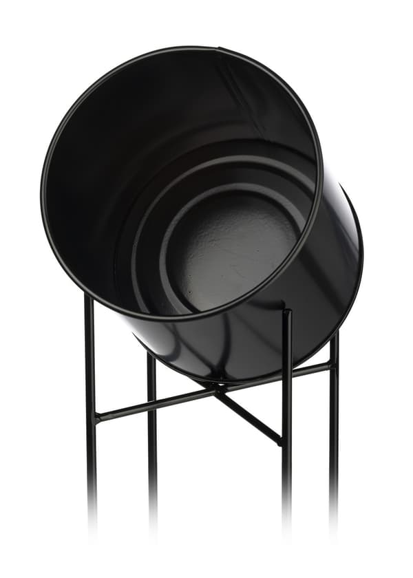 Kukkateline kannella 75 cm musta