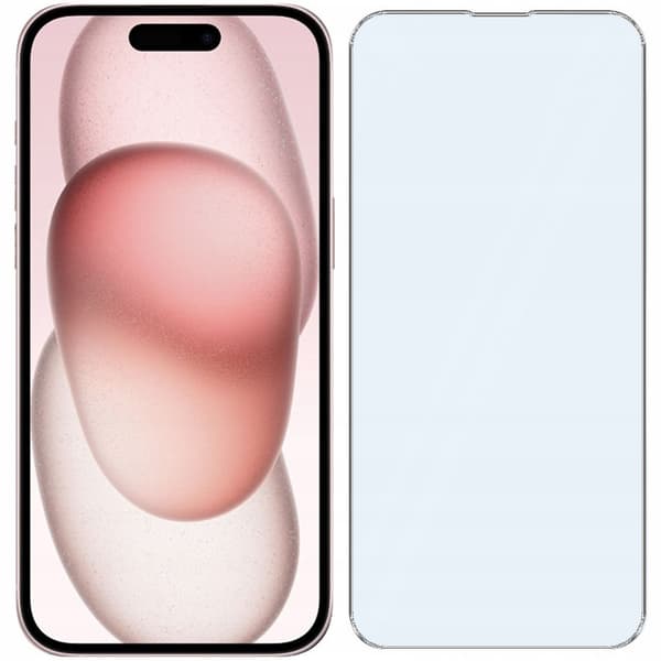 3x Härdat glas för Apple iPhone 15 9H glas | 3-pack