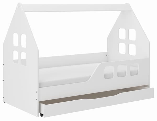 Barnsäng HOUSE med låda 160x80 HÖGER