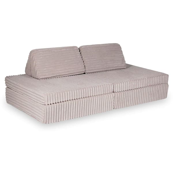 Montessori Standard Waffle Play Sofa Lyserød