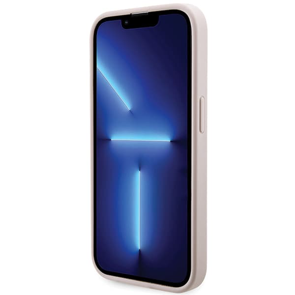 Guess 4G Printed Stripes MagSafe-etui til iPhone 15 Pro, lyserød