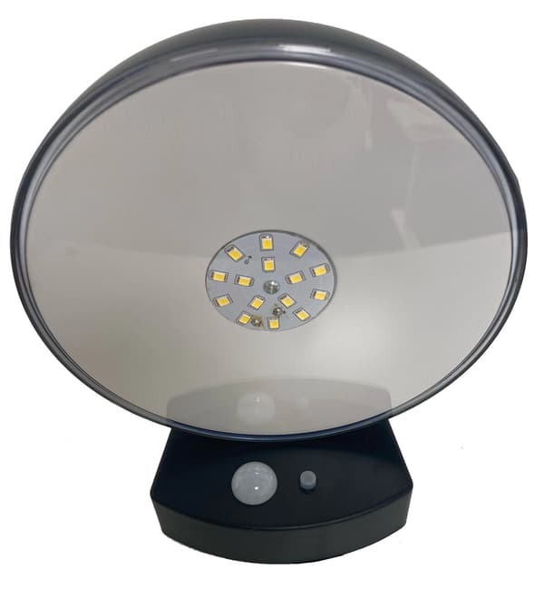 EcoLight solcellsdriven LED-fasadbelysning 4000K neutral rörelsesensor