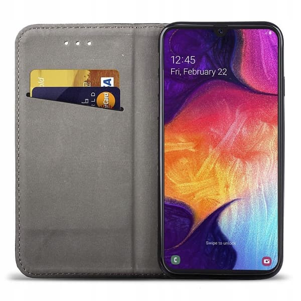Etui med FLIP til Huawei P40 PRO SMART BOOK MAGNET-ETUIL SORT+GLAS