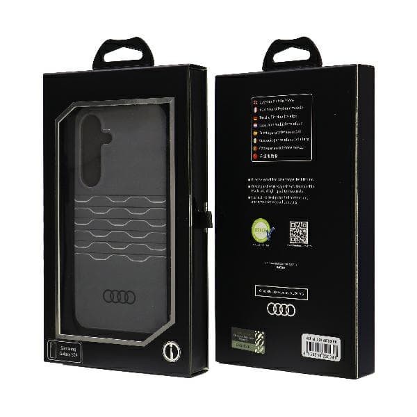 Audi IML Geometrisk Mønster Etui til Galaxy S24, Sort
