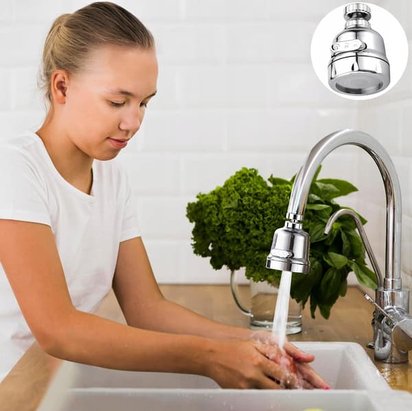 Samlare för köksblandare, trefunktionsförlängning, MAX krom