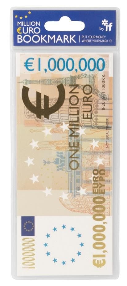 Bokmärke på en miljon euro