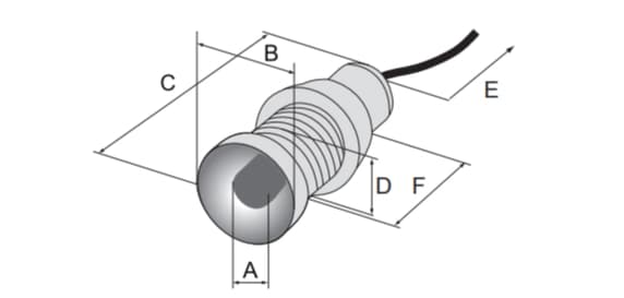 LED Lampeskærm 10mm 12-24V Grøn SIMET