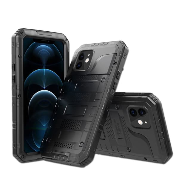 IP68 H20 nedsænkbart cover til iPhone 12, sort