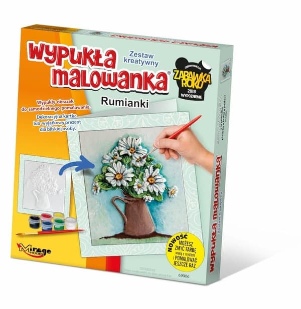Kupera maalaus - Kamomillakukat