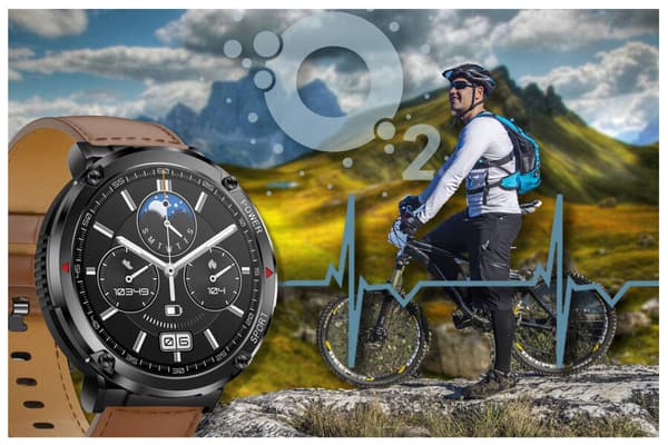 Herre smartwatch Gravity GT21-4 - Bluetooth opkald, ekstra rem (sg025d)