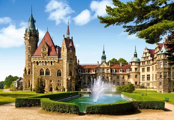 1500-bitars pussel. Moszna slott, Polen