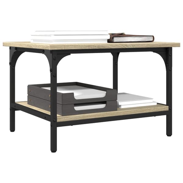 vidaXL 2-lags printerstativ Sonoma eg 50x40x38 cm