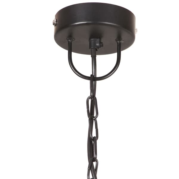 vidaXL industriel pendellampe, 25 W, sort, rund, 30 cm, E27