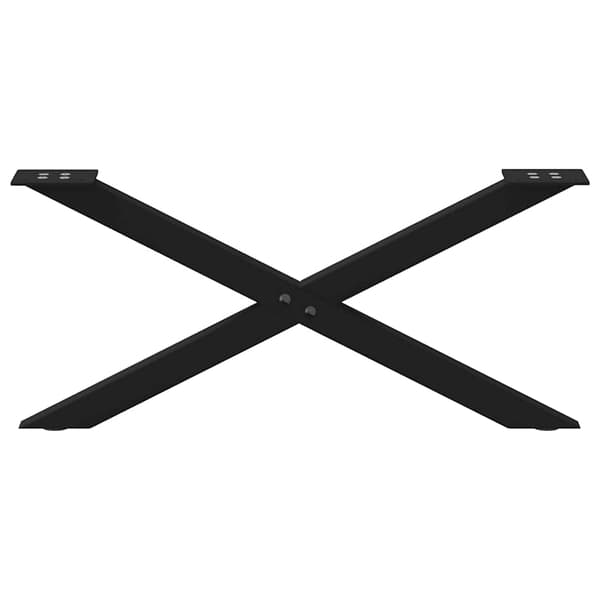 vidaXL sofabordsben, 2 stk., sort, 70x(30-31) cm, stål
