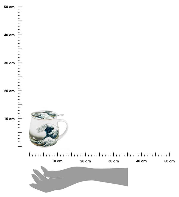 Hokusai 430 ml mugg med infuser