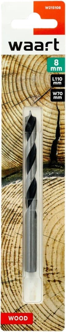 8,0 mm träborr, slipad