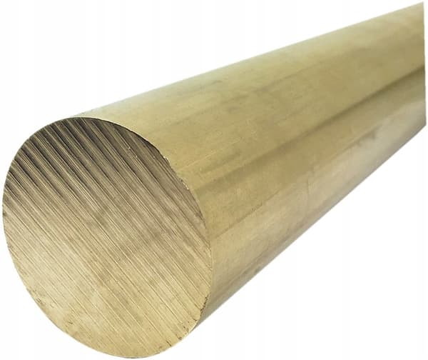 Mässingsrullstång, diameter 15, längd 1000 mm (100 cm)