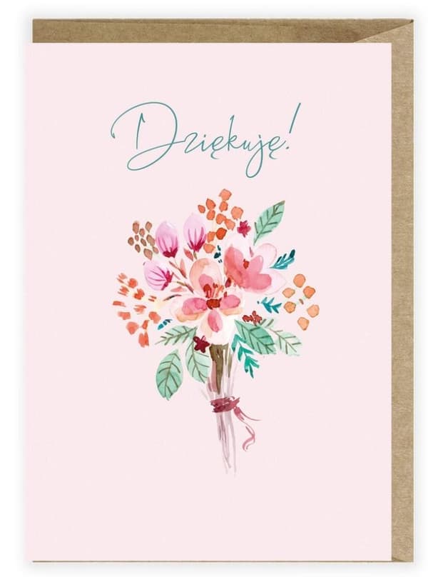 Takkekort Blomster K112