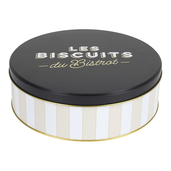 Bistrot-kageform med beige striber