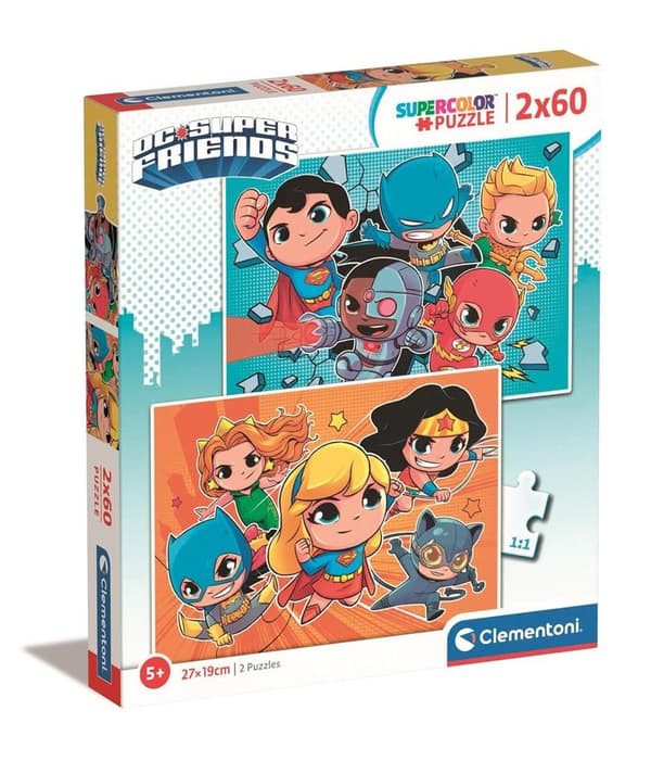 Puslespil 2x60 Super Color WB DC Comics