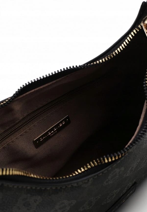David Jones dame mini skuldertaske, øko-læder, sort