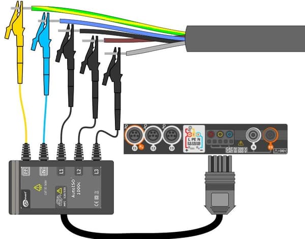 SONEL AutoISO-1000C Adapter Multi-core Kabler