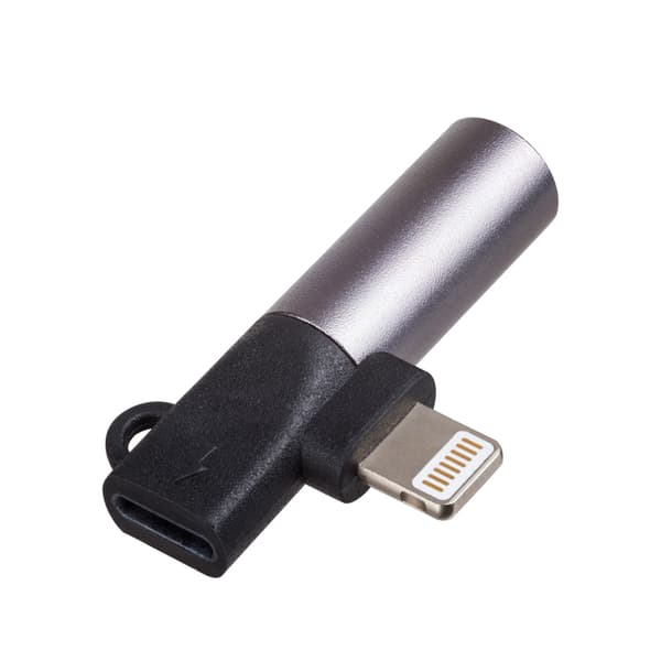 Akyga AK-AD-63 Lightning mini-jack 3,5 mm-adapter ljudsplitter