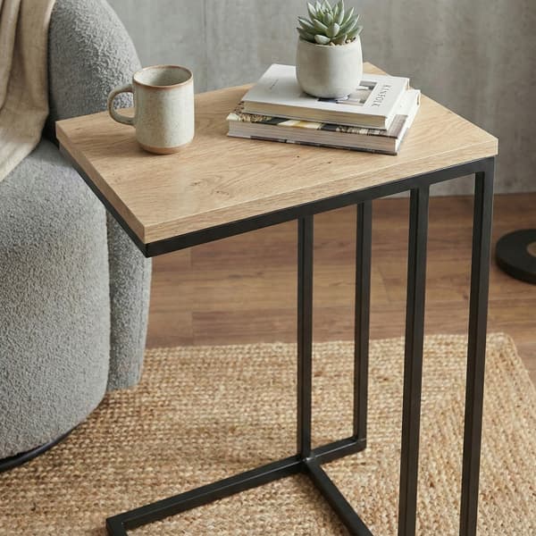 Lancelot Reims sofabord i sort egetræ 40x25x60cm