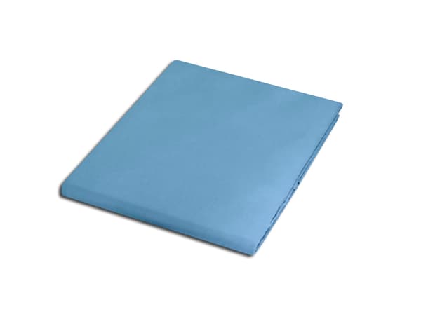 Dra-på-lakan bomull 200x220 blå
