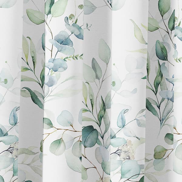 Gardin med snørehuller print 073