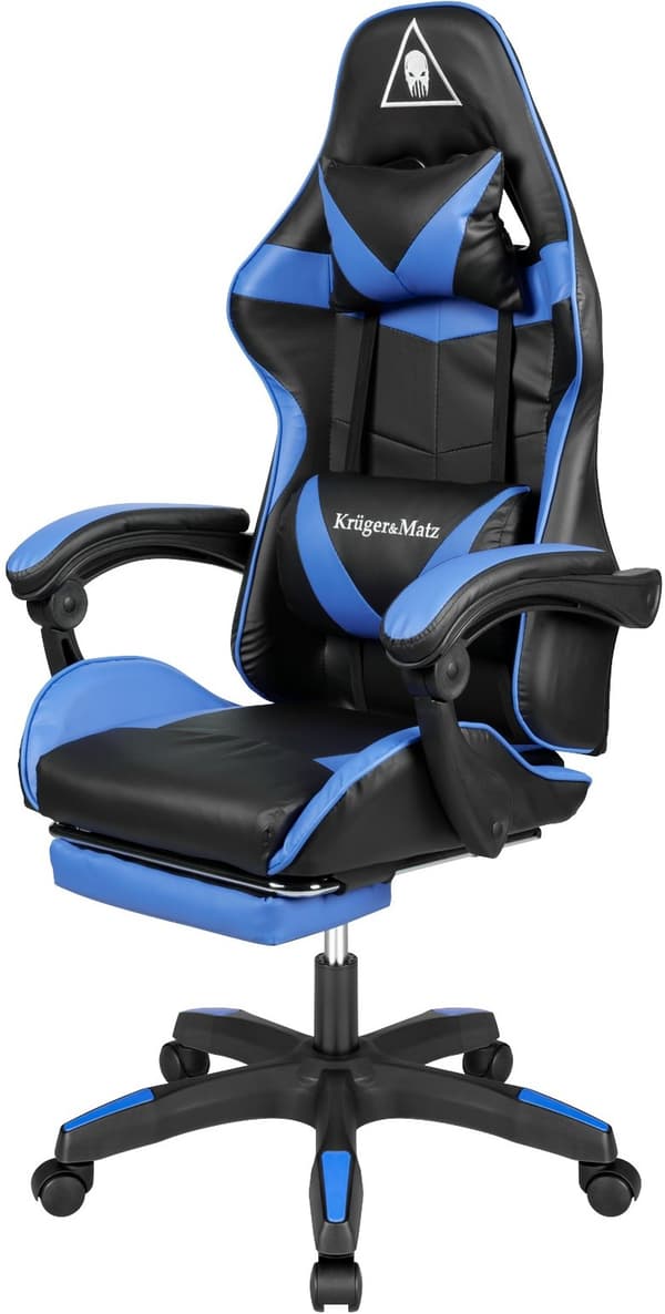 Kruger & Matz GX-150 Sort/Blå Gamingstol