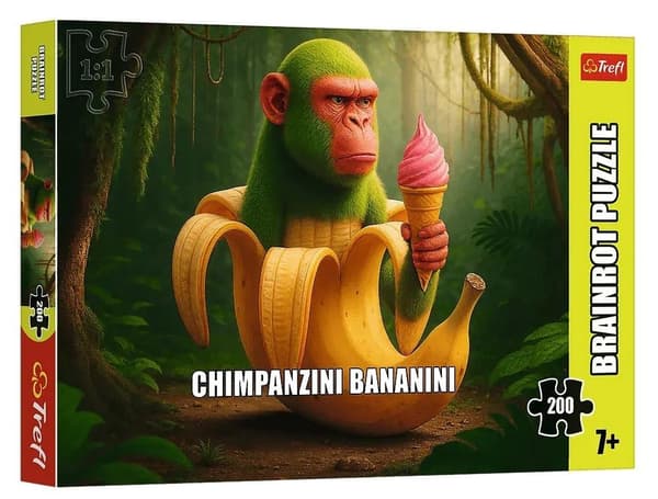 Puslespil 200 BrainRots Chimpanzini Bananini