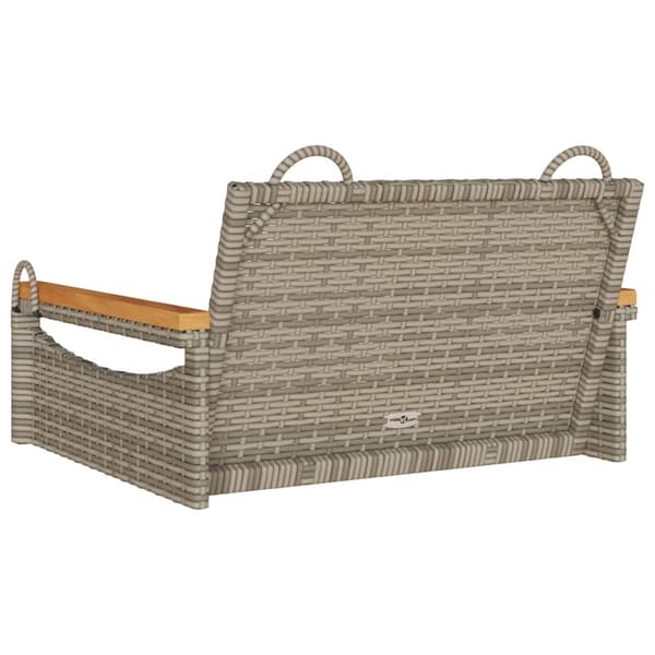 vidaXL Keinutuoli, harmaa, 63x62x40 cm, polyrottinki