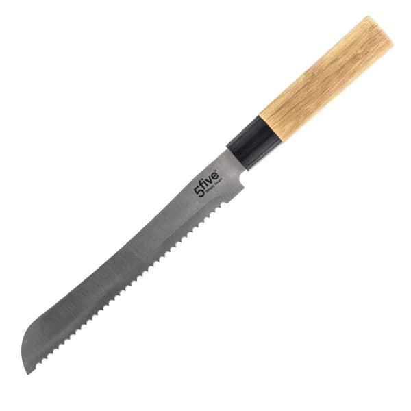 Sæt med knive på bambusstativ