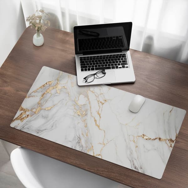 Universal beskyttelsesmåtte til computerudstyr marmor linjer 100x50 cm