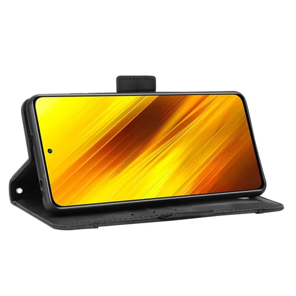 Flip-etui til Xiaomi Poco X3 NFC / Poco X3 Pro, kortholder, sort