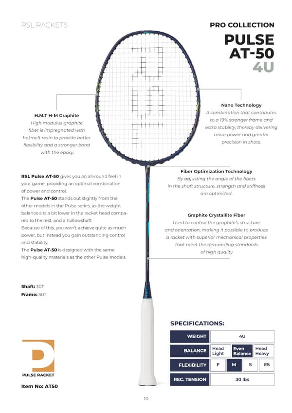 RSL Pulse AT-50 Badmintonracket