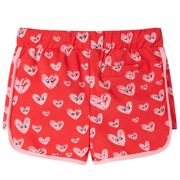 Børneshorts med snøre, røde, 116
