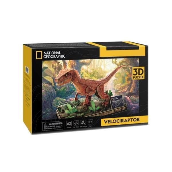 Velociraptor National Geographic 3D-pussel