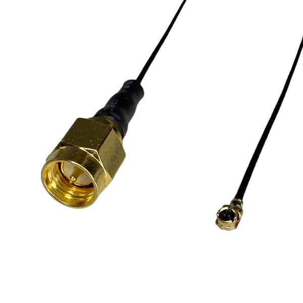 Pigtail MHF4 hun / SMA-stik RF0.81 80cm