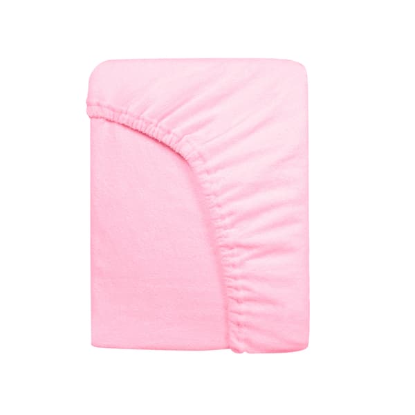 Bomuldslagen 60x120 SOFT TERRY til tremmeseng, lyserød