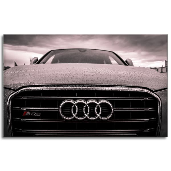 Canvastavla Barn Audi Bil 80x50
