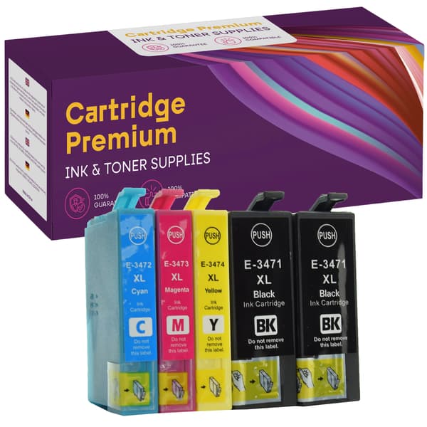 5x blækpatroner til Epson 34XL GP-E3476CMYKK