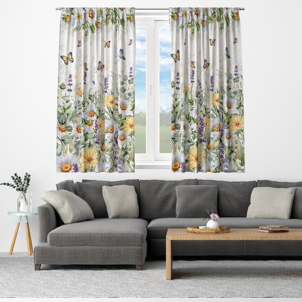 Gardin på tapetryk 807