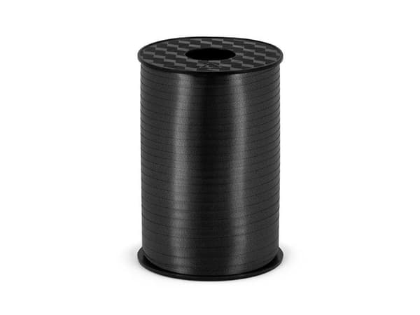 Sort plastikbånd 5 mm x 225 m