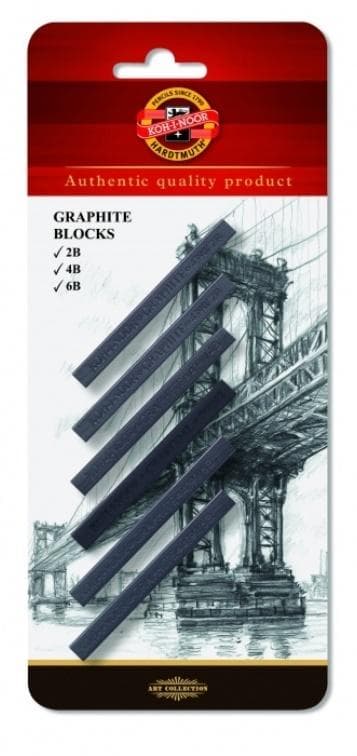 Grafitstift 4390 7x7mm mix 6 stycken