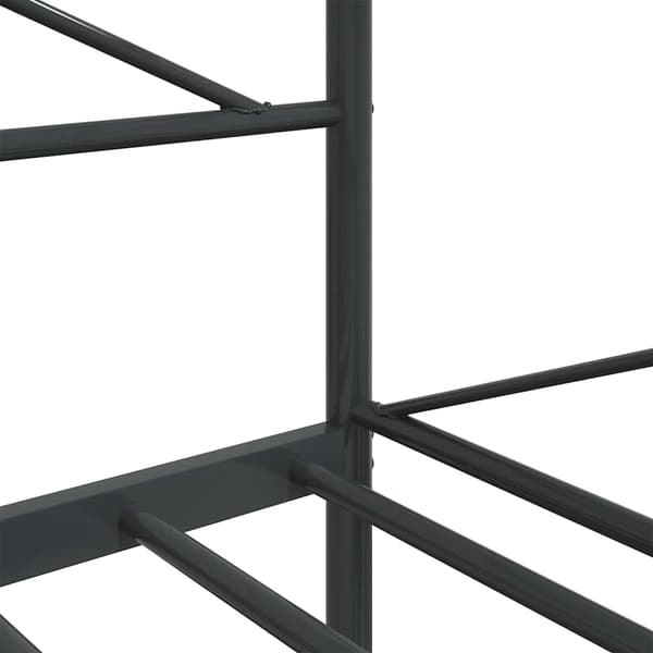 vidaXL dagseng uden madras sort 100x200 cm stål